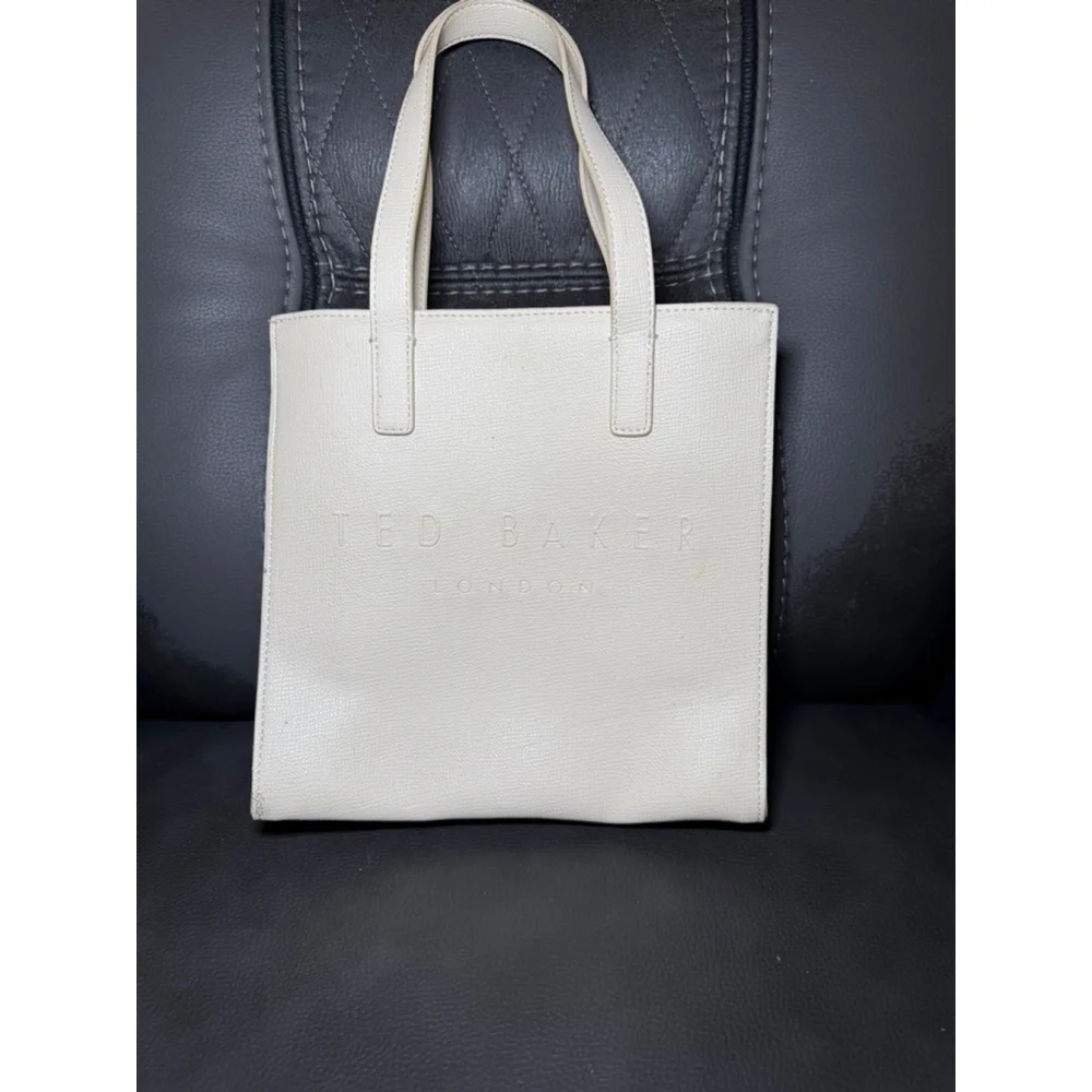 Ted Baker London Small Icon Tote Cream Pink Interior - Picture 2 of 6